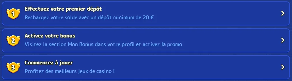 Bonus du Pistolo Casino pour nouveaux joueurs et promotions en cours